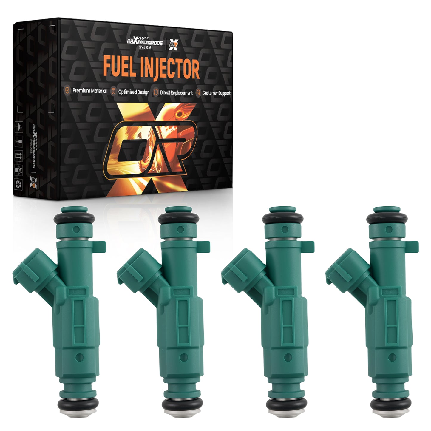 4 Fuel Injectors compatible For Hyundai Sonata 2.4L 2006-2007 compatible For Kia Optima 2006-2008