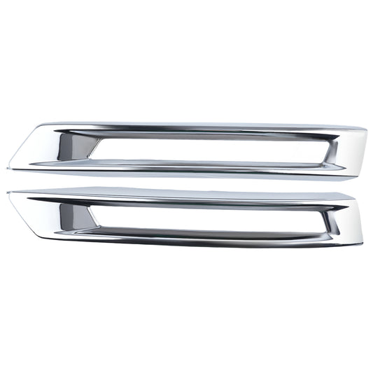 Pair Front Bumper Fog Grille Cover compatible for Mercedes-Benz GLK-Class 4Matic 2014-2015