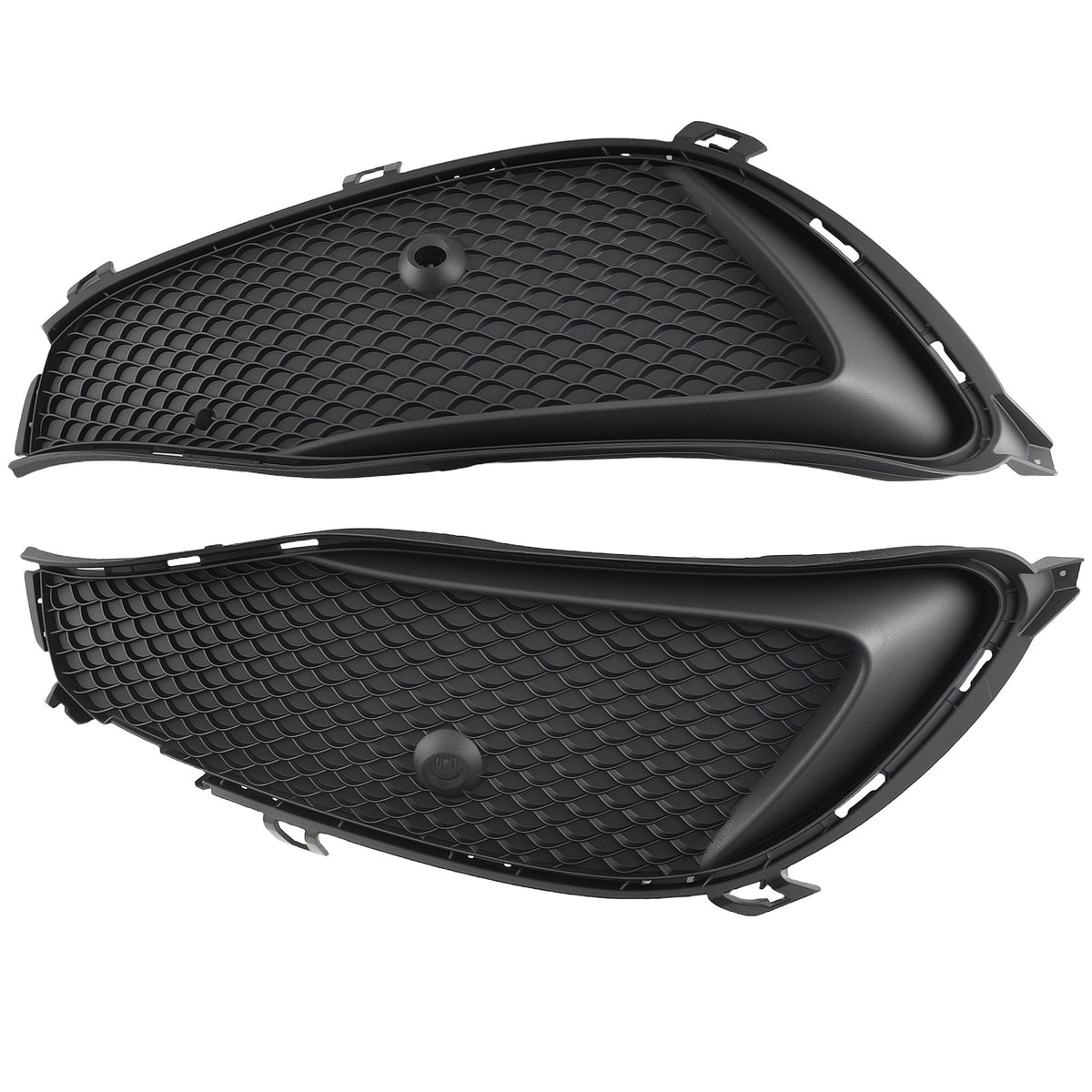 Pair Front Bumper Fog Light Grille Cover compatible For Mercedes-Benz W117 CLA 2016-2019