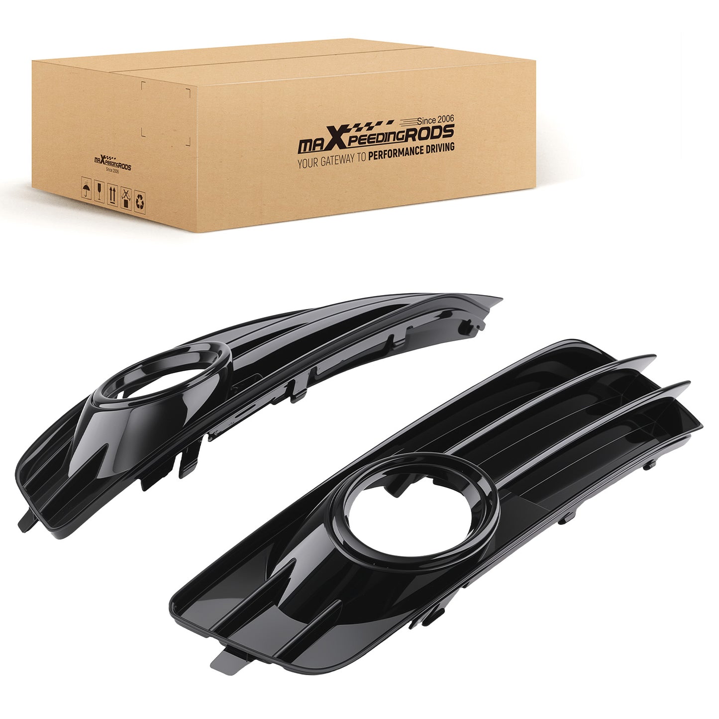 Left Right Front Bumper Fog Lamp Cover compatible For Audi A3 8P S-Line 2009-2012 8P0807682