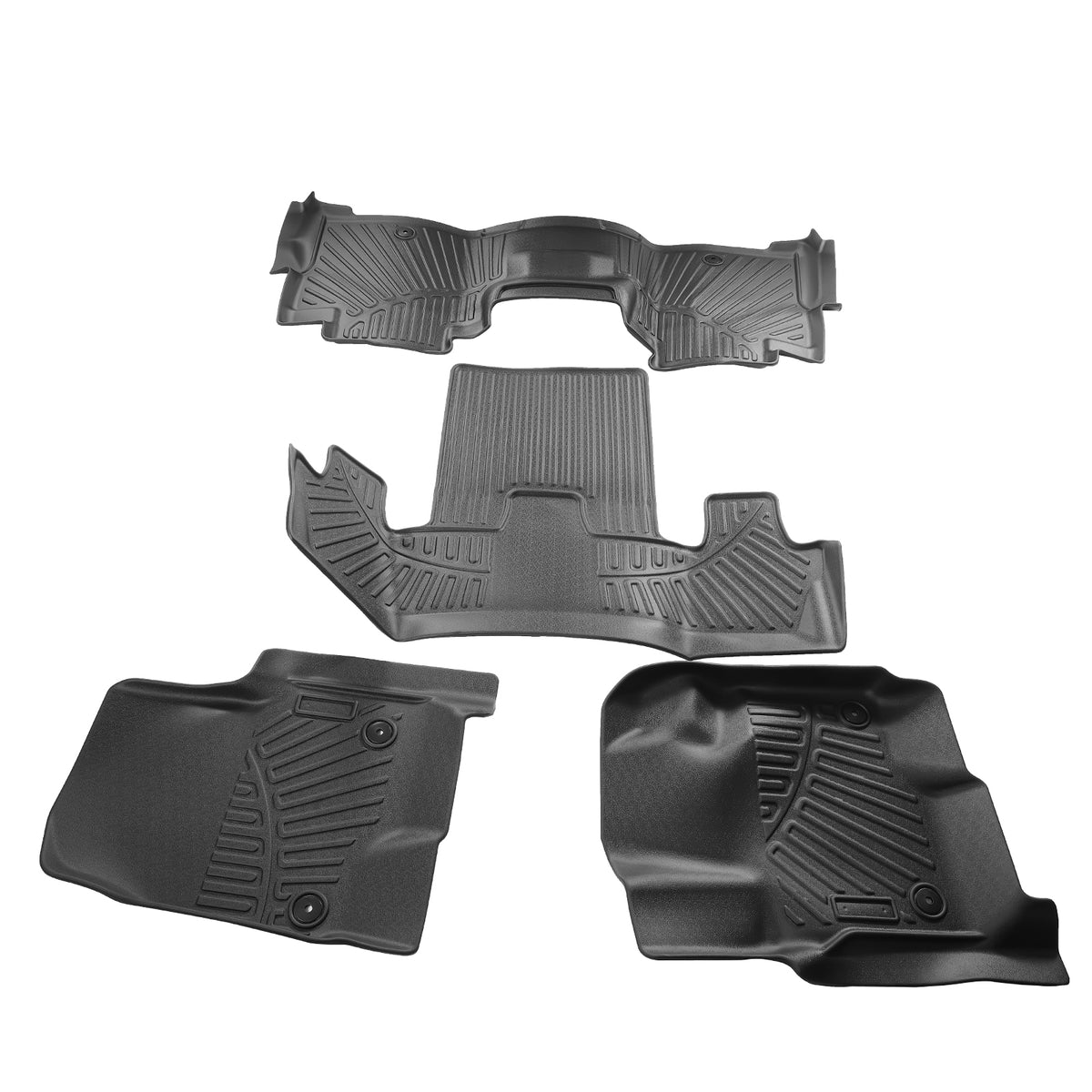 Floor Mats Liner Set All- Weather compatible For Ford Expedition 7 seats 2018 2019-2024