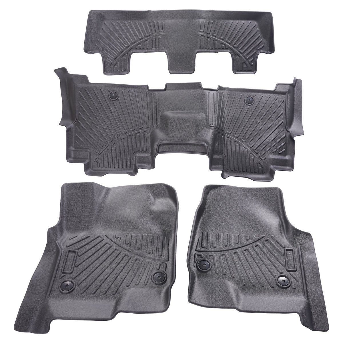 Floor Mats Liner Set compatible For Ford ExpeditionExpedition Max 8 seats 2018-2024