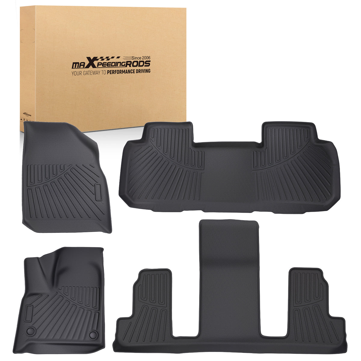 3D Floor Mats Liner compatible For Buick Enclave 2018-2024 TPE Car Carpet Waterproof