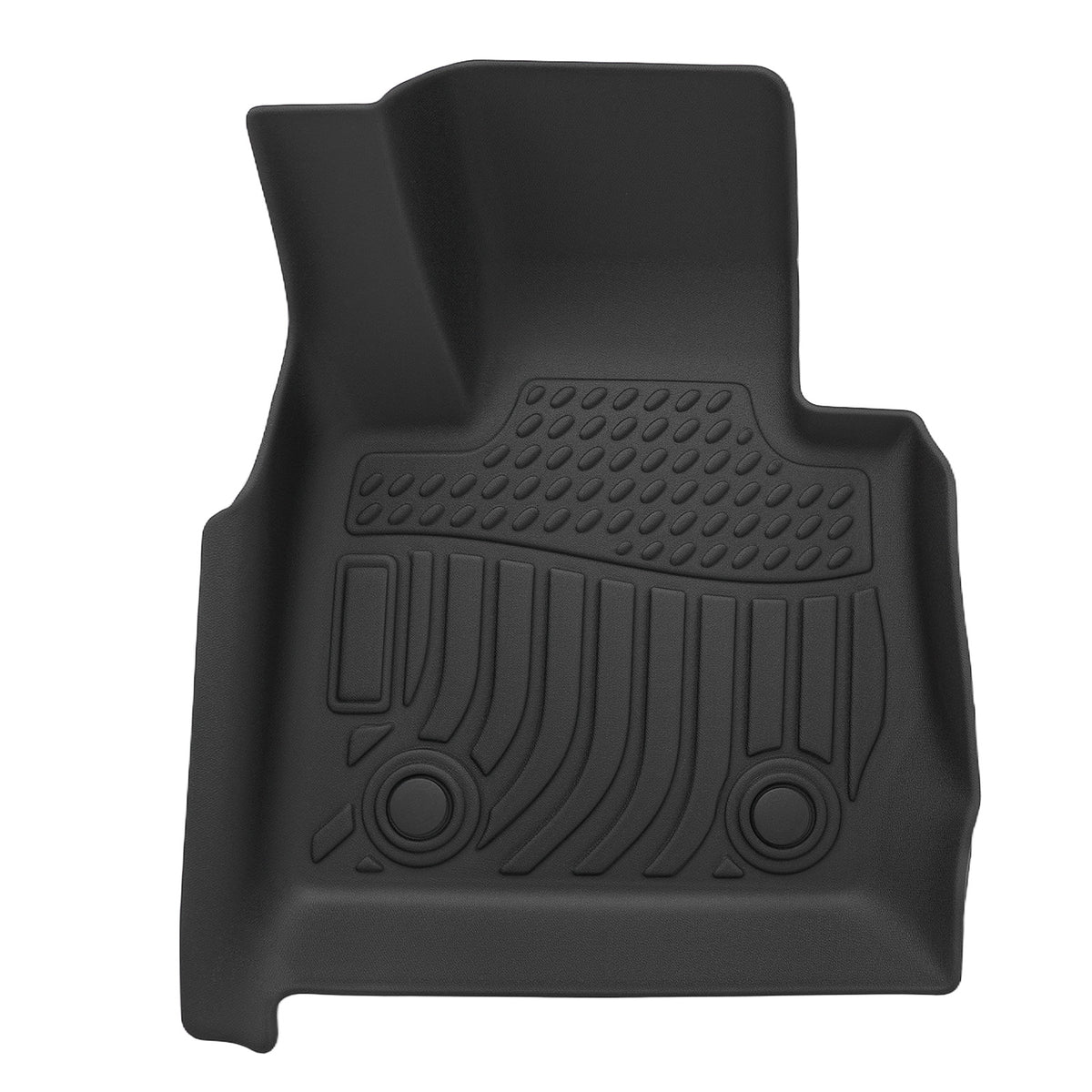 All-Season Floor Mat Set compatible For BMW X3 F25/X4 F26 TPE Rubber Heavy Duty Black