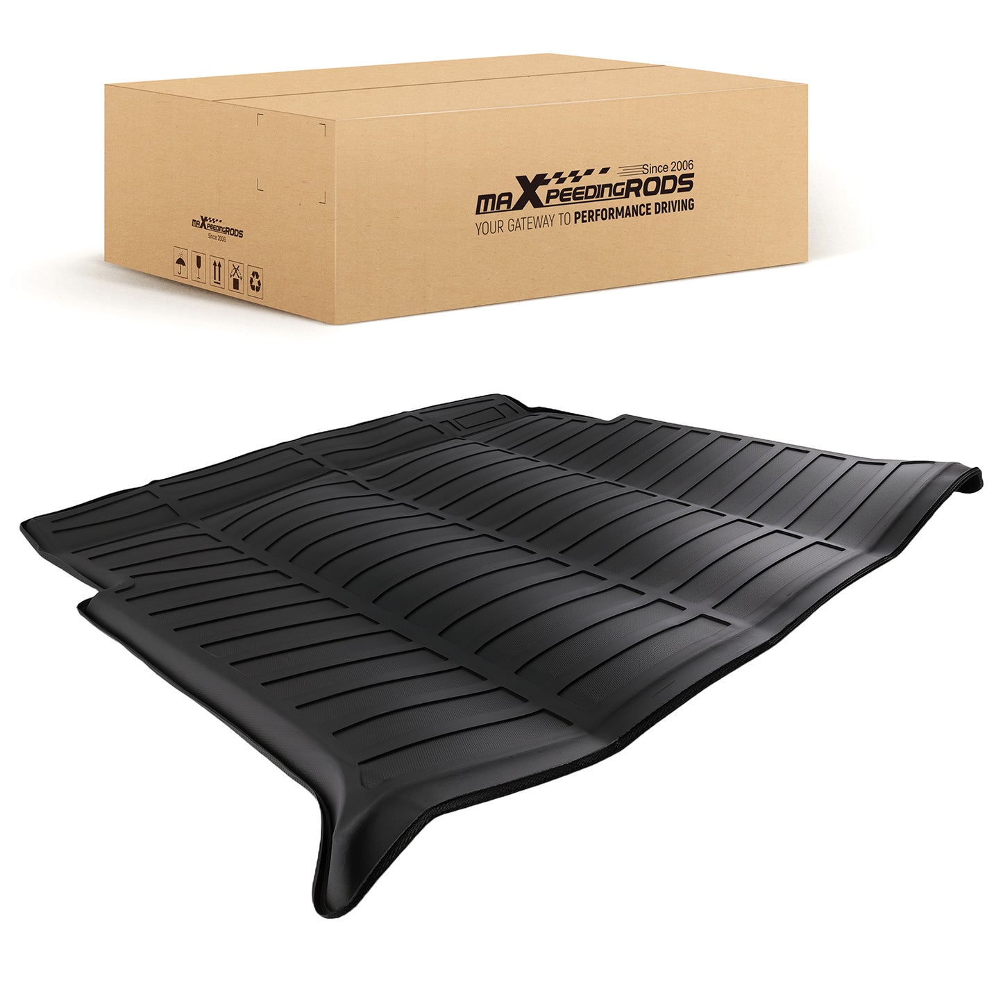 All  Weather Black Cargo Liner compatible For Chevrolet Blazer 2019-2024 TPE Trunk Bed Mat
