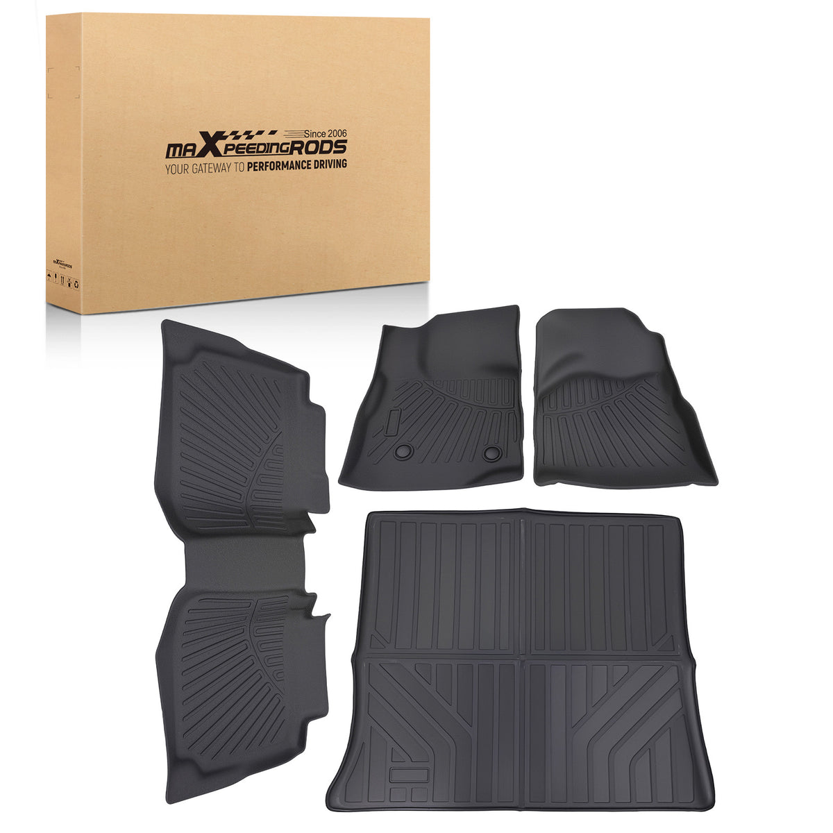 All- Weather Floor Mats compatible For Chevrolet Equinox GMC Terrain 10-17 Car Carpet TPE