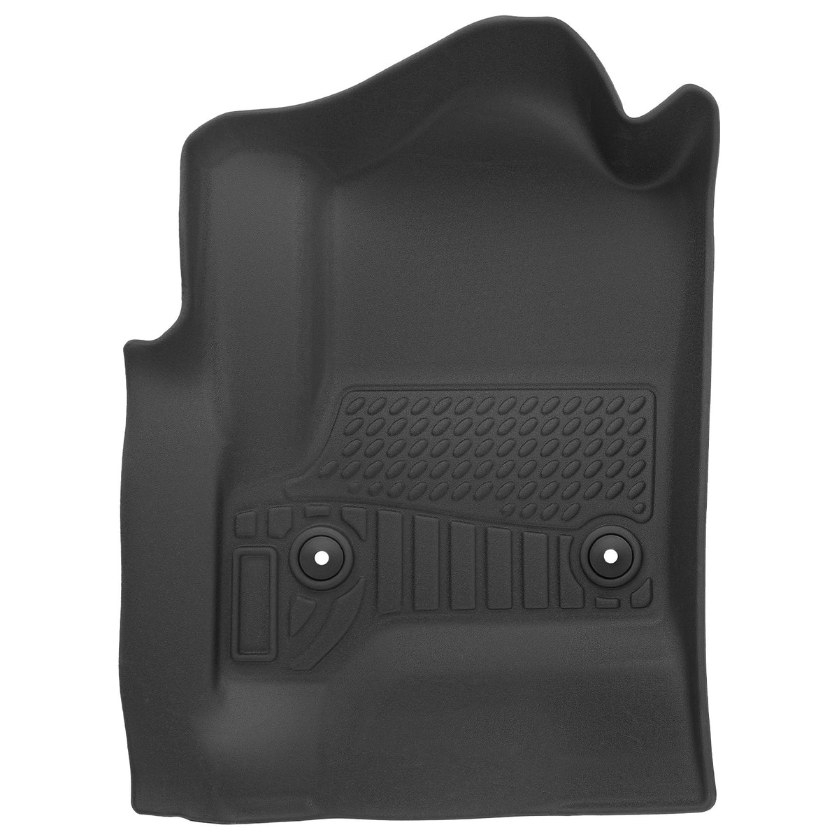 All- Weather Floor Mat Set compatible For Silverado 2500HD 2015-2019 Heavy Duty Rubber