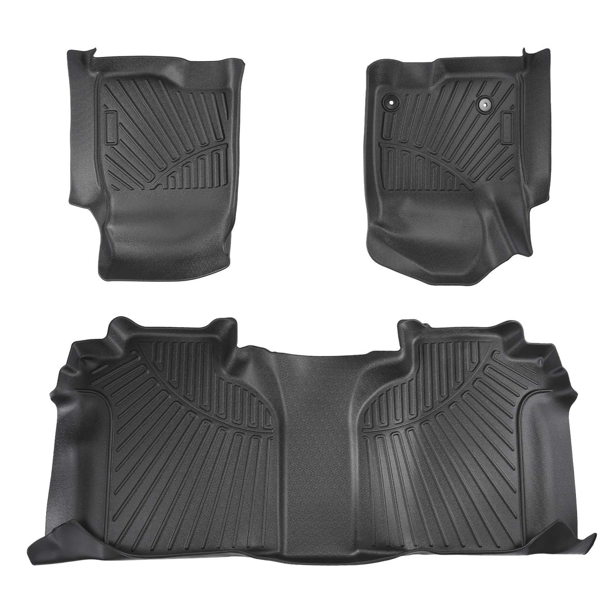TPE Floor Mat Liners compatible For Chevrolet Silverado 2020-2024 All  Weather Waterproof