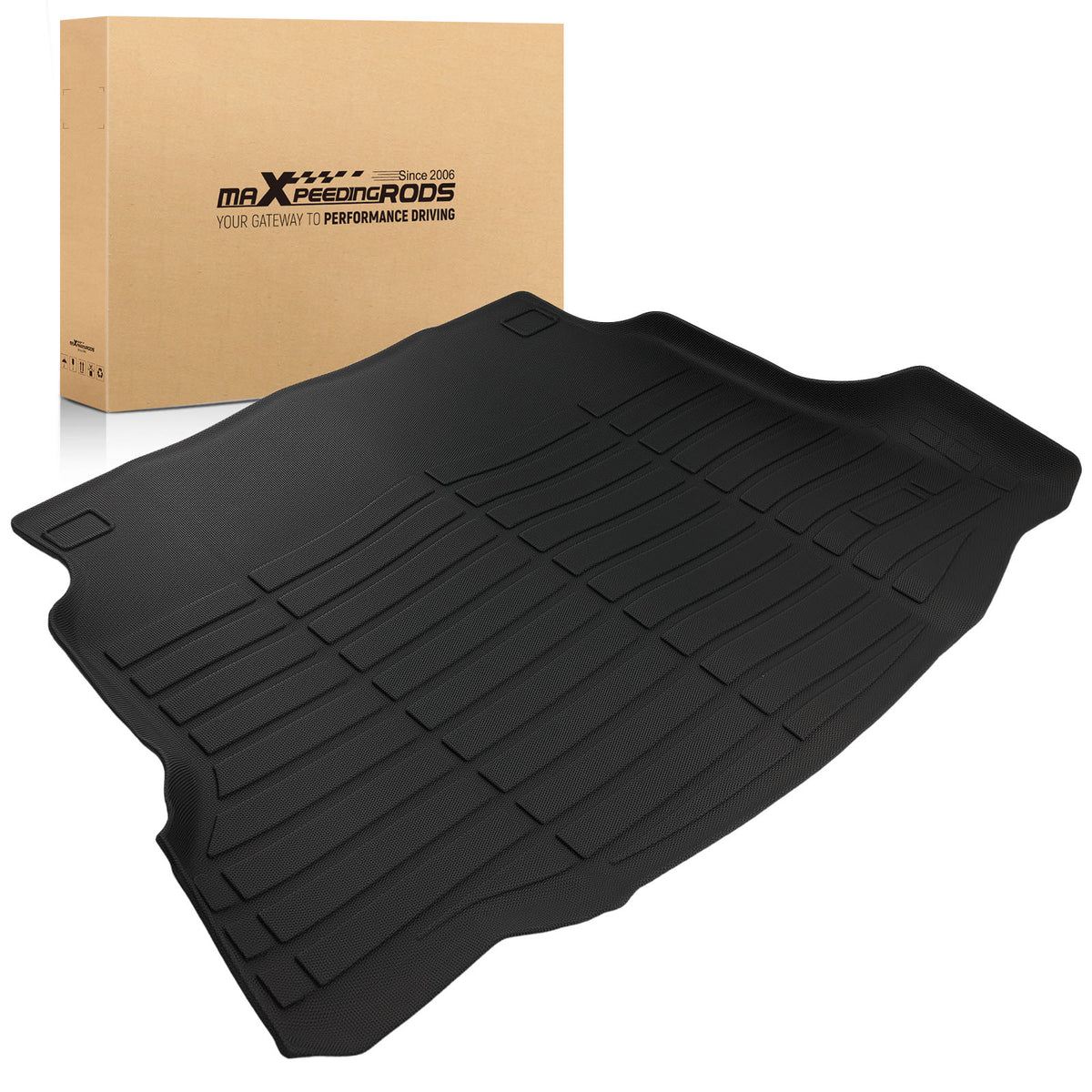 All- Weather Cargo Liner compatible For Honda Civic Hatchback 2017-2021  Black Non-Slip TPE