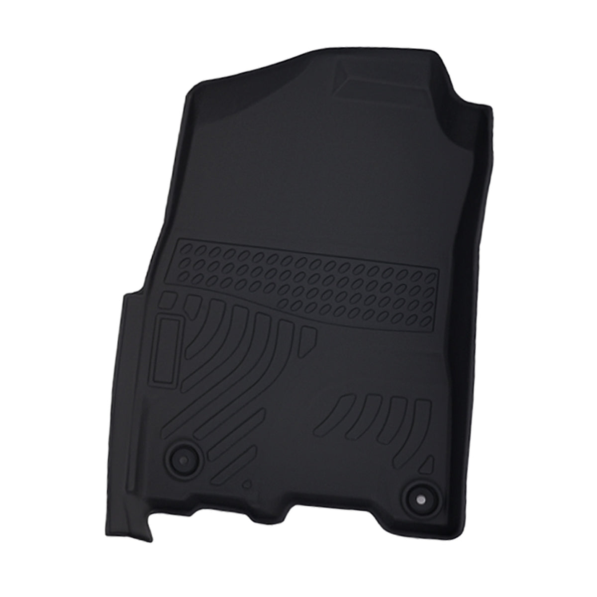 Black Floor Mat Set compatible For Dodge Ram 1500 Classic Quad Cab 2019-2023 TPE Car Carpet