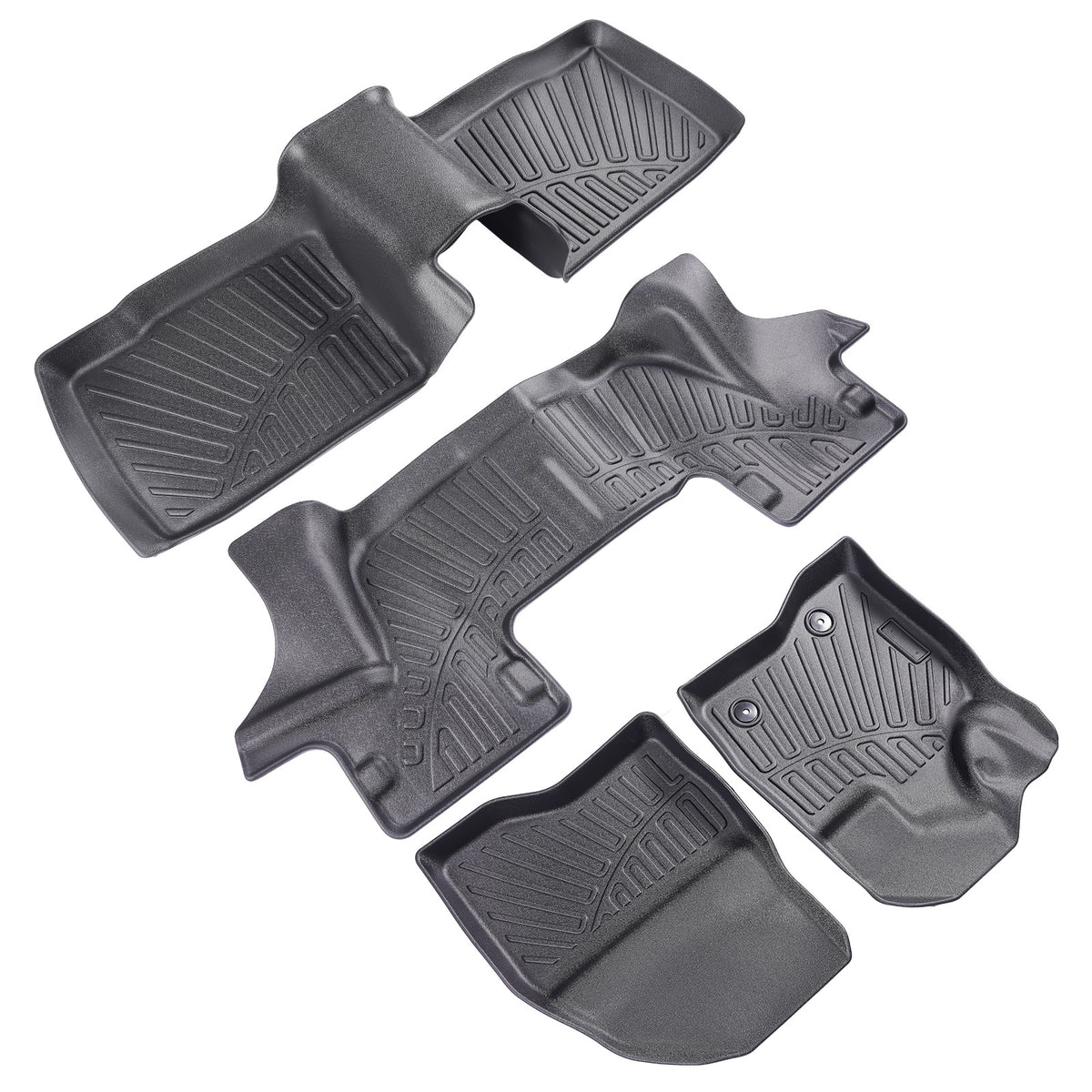 TPE Floor Mat Liners compatible For Ford Explorer 2017 2018 2019 All  Weather Waterproof