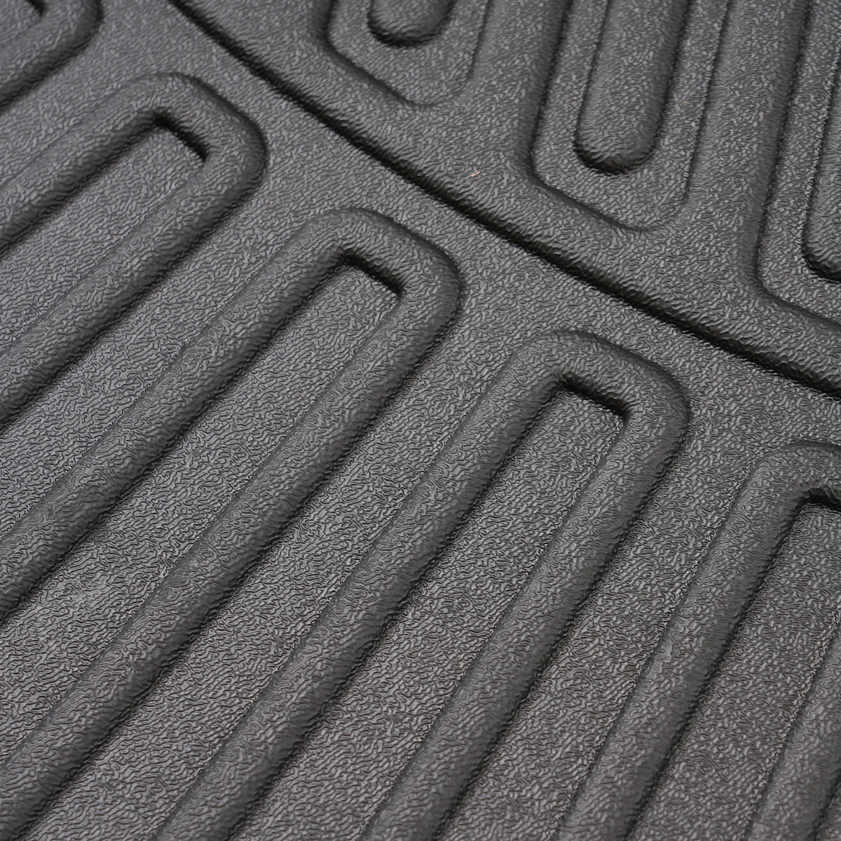 3-Piece Floor Mats Set compatible For Ford F-150 SuperCrew Cab 2010-2014 Black TPE