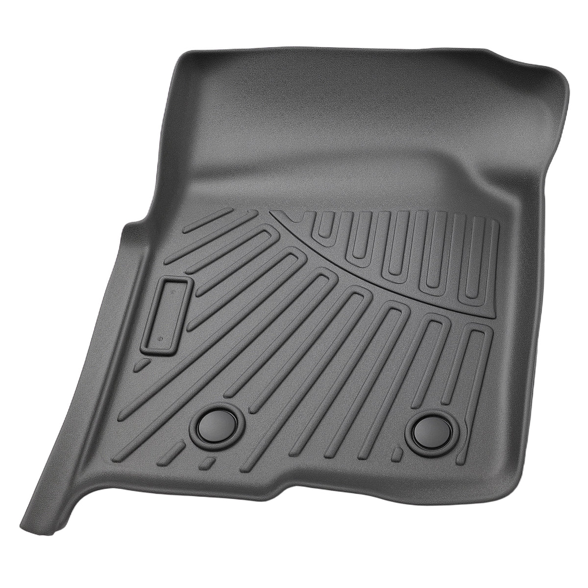3-Piece Floor Mats Set compatible For Ford F-150 SuperCrew Cab 2010-2014 Black TPE
