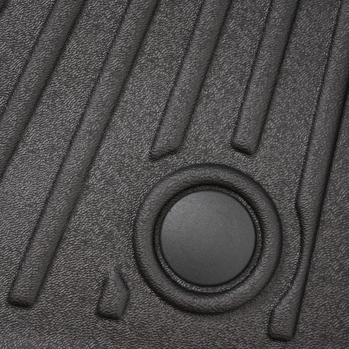 3-Piece Floor Mats Set compatible For Ford F-150 SuperCrew Cab 2010-2014 Black TPE