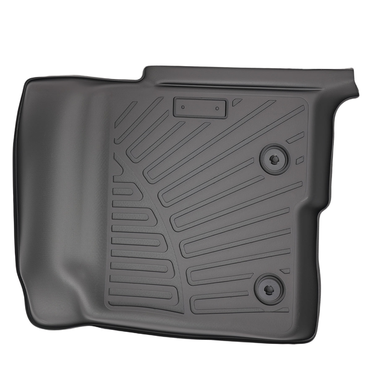3-Piece Floor Mats Set compatible For Ford F-150 SuperCrew Cab 2010-2014 Black TPE