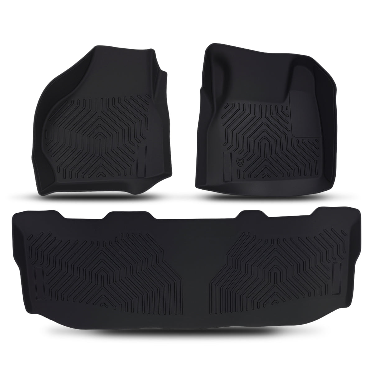 All- Weather Carpet Floor Mats compatible For Ford F250 F350 F450 F550 Crew Cab 1999-2007