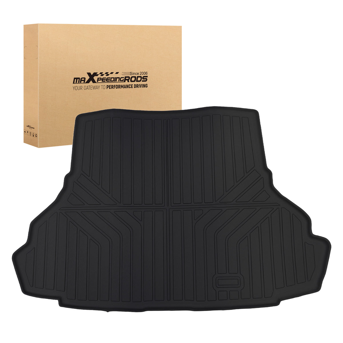 WaterproofTPE Trunk Mat compatible For Ford Mustang 2015-2023 Cargo Liner Mat Anti-Slip