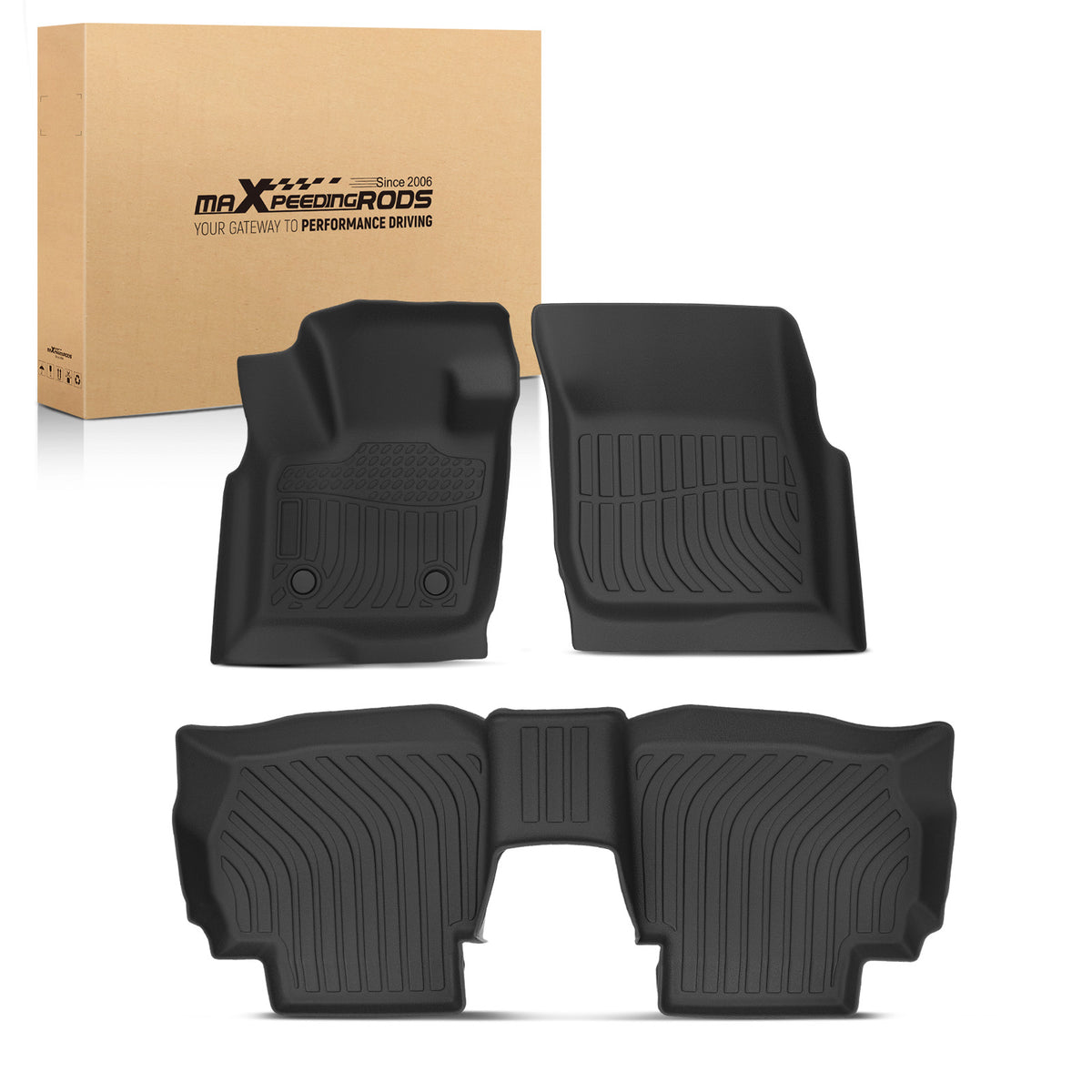 All  Weather Floor Mats Liner compatible For Ford Fusion 2013-2016 compatible For Lincoln MKZ Car Mat TPE