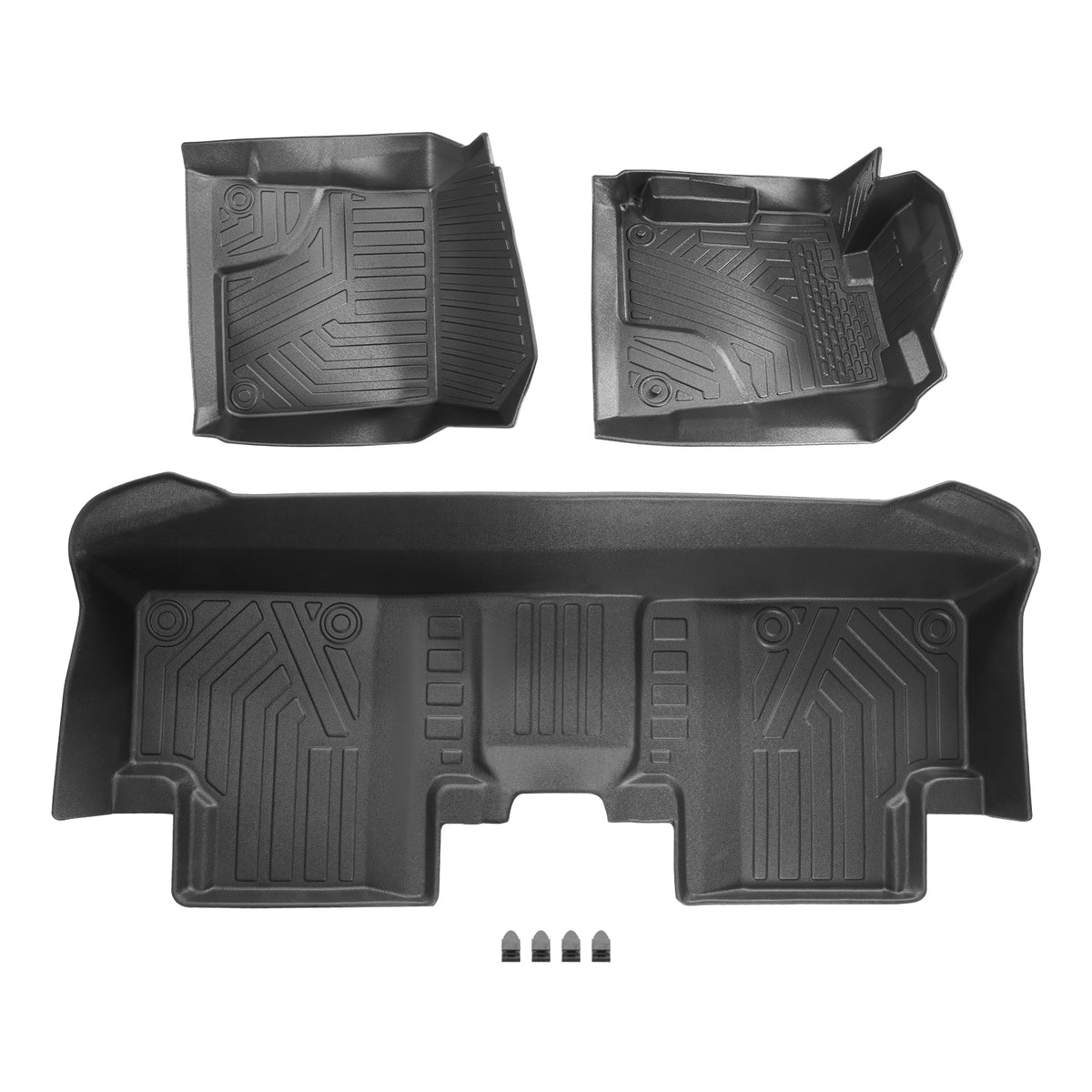 Floor Mats Liners Black TPE All  Weather compatible For Honda Civic 2012 2013-2015 New