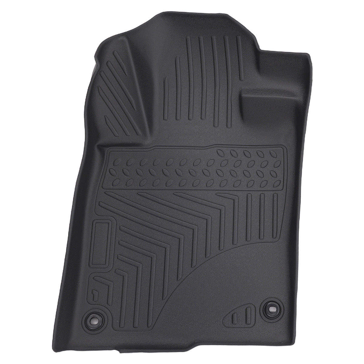 Black TPE Carpet Floor Mats compatible For Honda Civic Hatchback 2017-2021  All  Weather