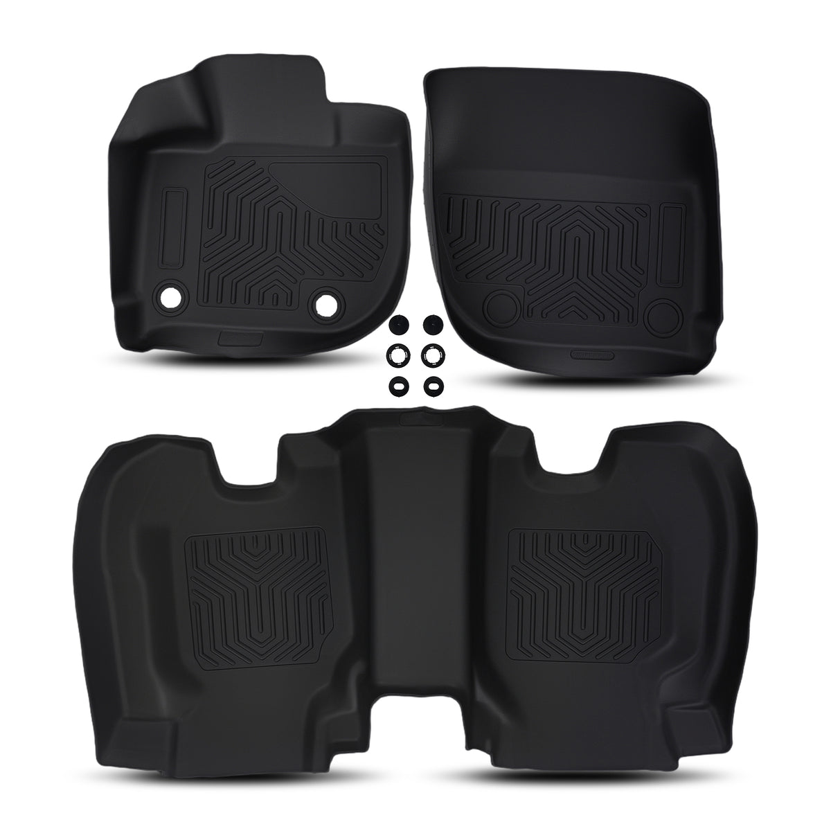 All  Weather Carpet Floor Mats compatible For Honda 2015-2020  TPE Anti-Slip Floor Liners