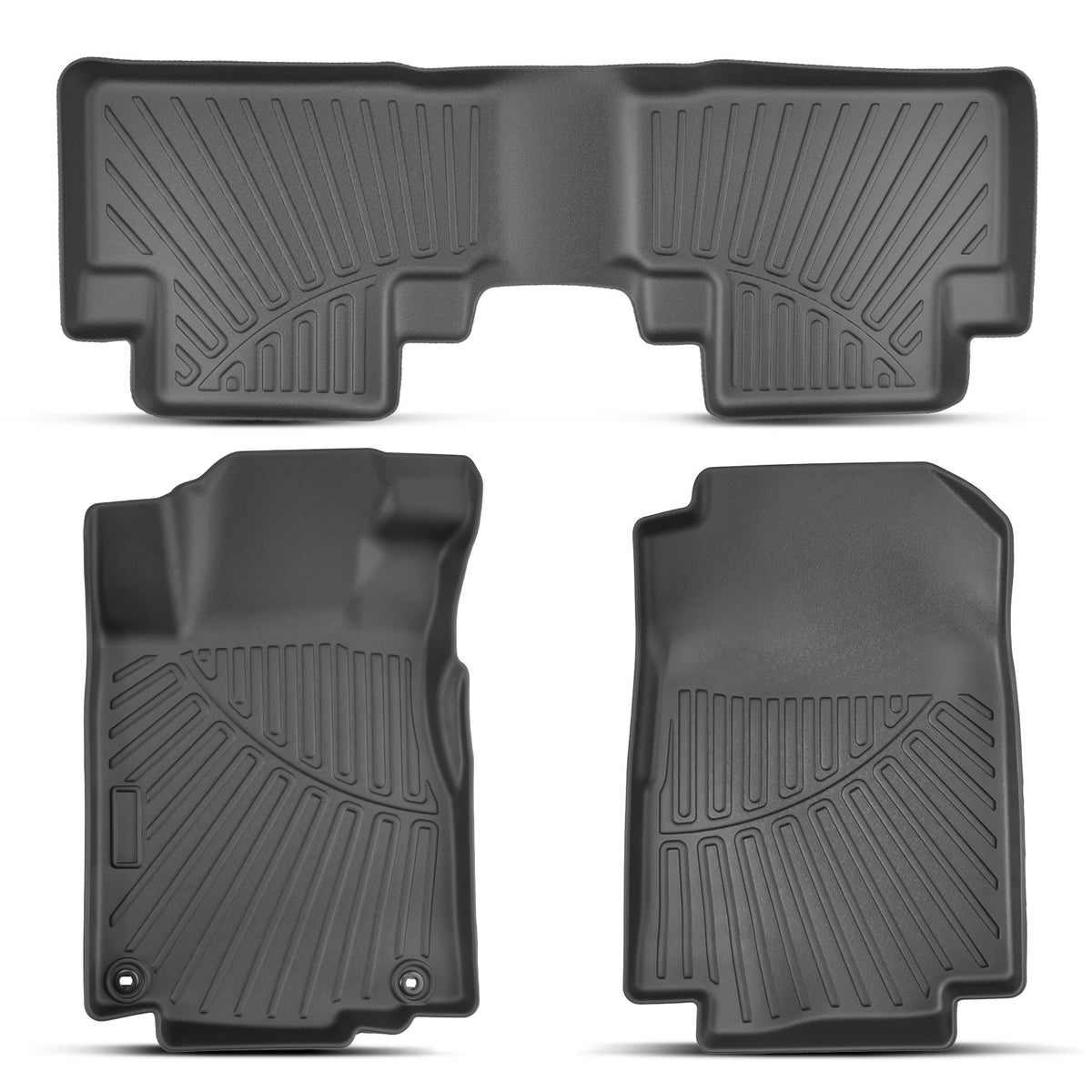 Front & Rear TPE Floor Mats All  Weather Car Liners compatible For Honda CR-V EX 2012-2016