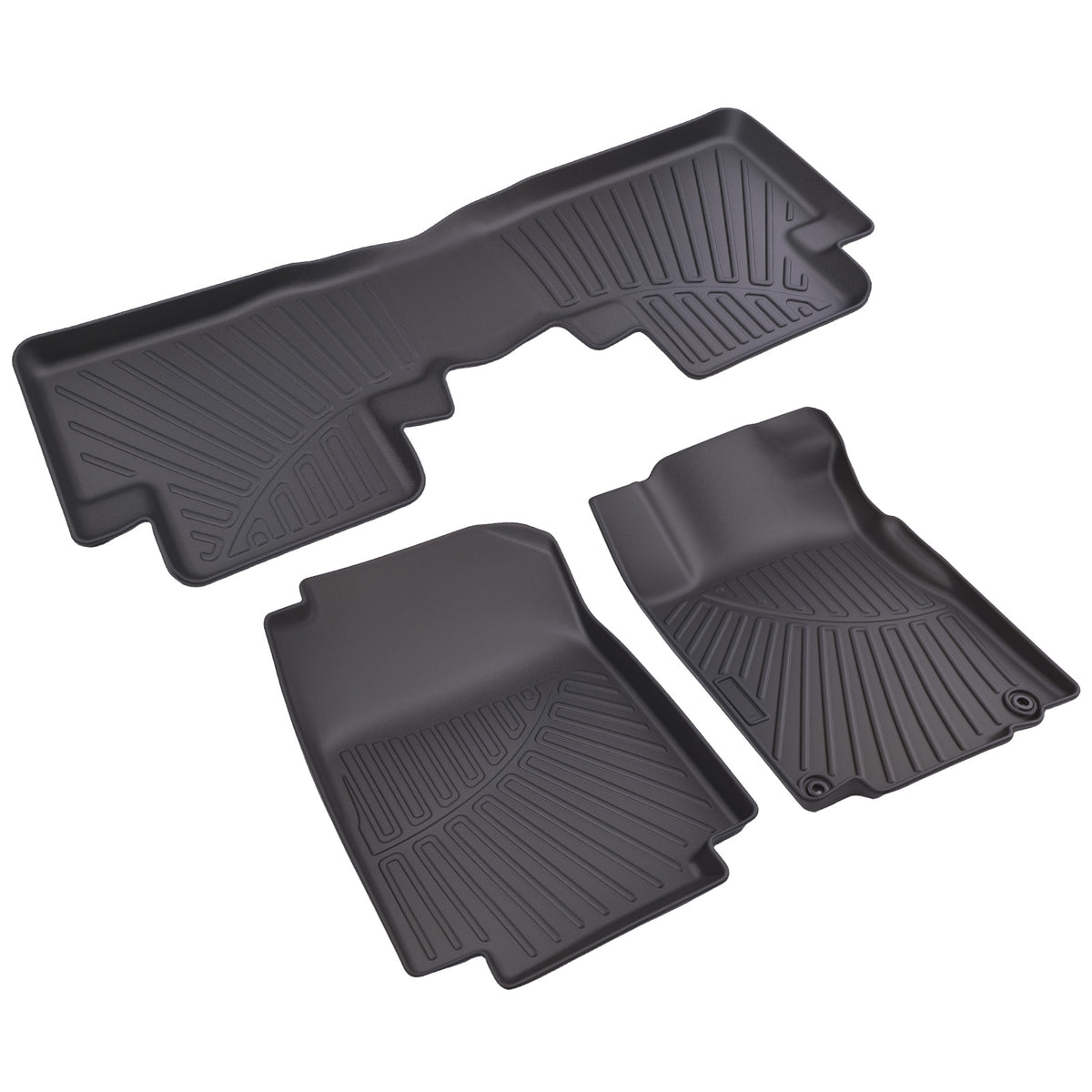 Front & Rear TPE Floor Mats All  Weather Car Liners compatible For Honda CR-V EX 2012-2016