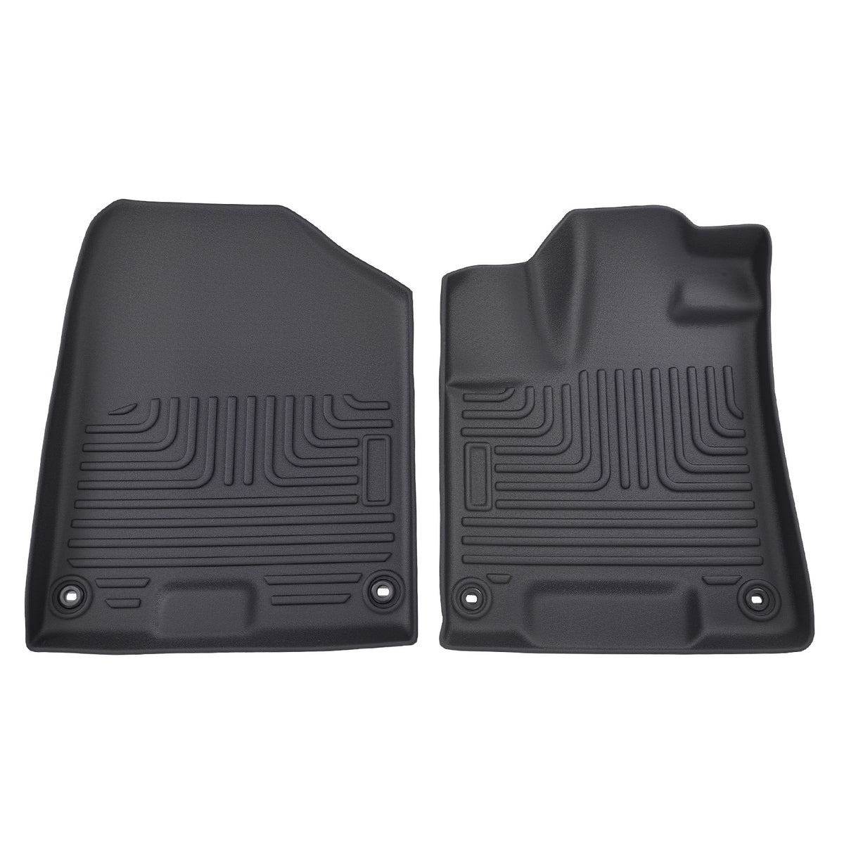 Carpet Floor Mats compatible For Honda Pilot 8 Passenger 2016-2022 TPE All  Weather Black