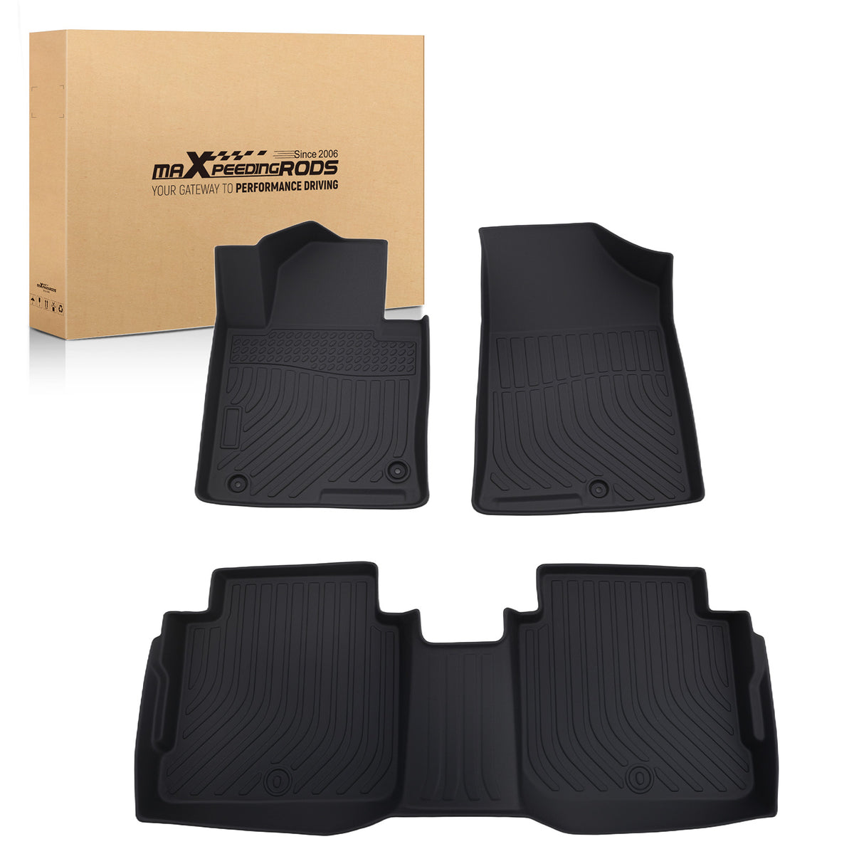 All- Weather Floor Mat compatible For Hyundai Sonata/Compatible For Kia Optima 2015-2020  TPE Floor Liners