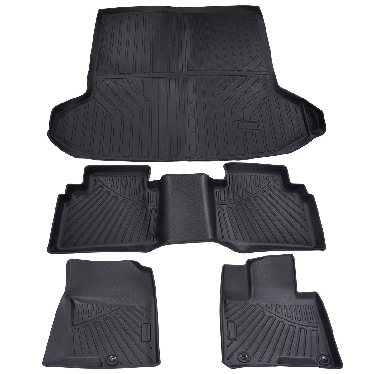3D Floor MatsCargo Liner Full Cover compatible For Hyundai Tucson 2022-2024 Rubber TPE