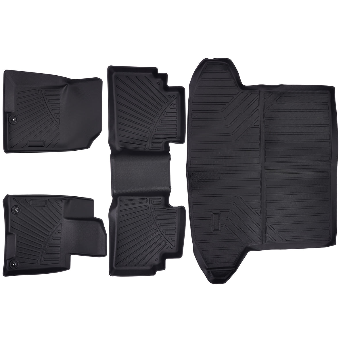 3D Floor MatsCargo Liner Full Cover compatible For Hyundai Tucson 2022-2024 Rubber TPE