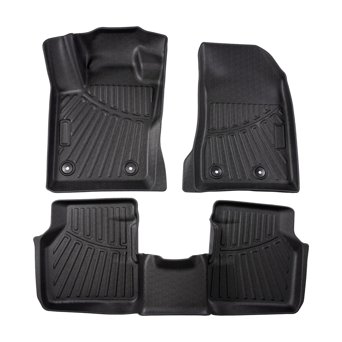 Floor Mats Custom All  Weather TPE 1st2nd Row compatible For Jeep Compass 2017 2018-2024