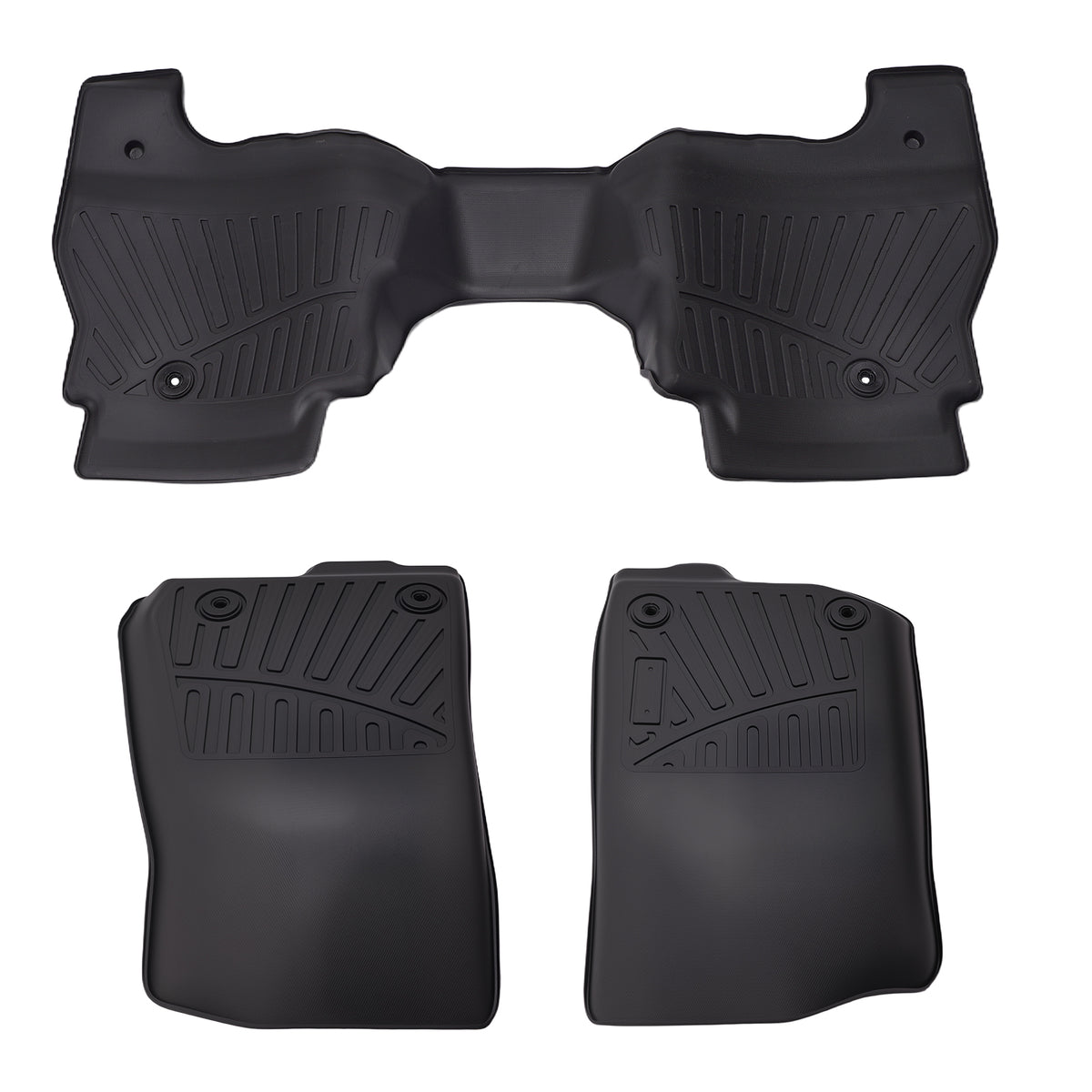All  Weather Floor Mats Rubber Liners compatible For Jeep Gladiator 2020 2021 2022-2024