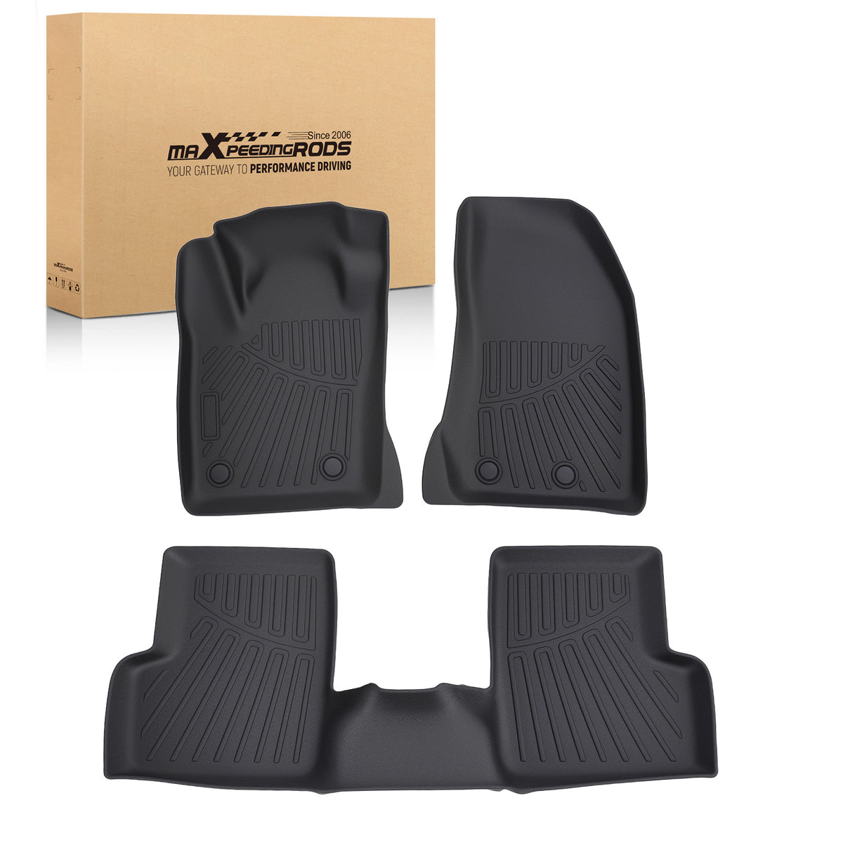 3Pcs Carpet Floor Mats Liner Set compatible For Jeep Renegade 2015-2023 Anti-Slip TPE