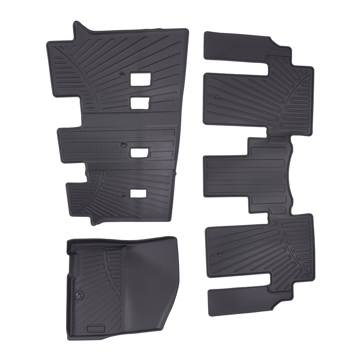 3 Row Floor Mats Liner compatible For Kia Carnival MPV 8 Seats Models 2022-2024 All  Weather