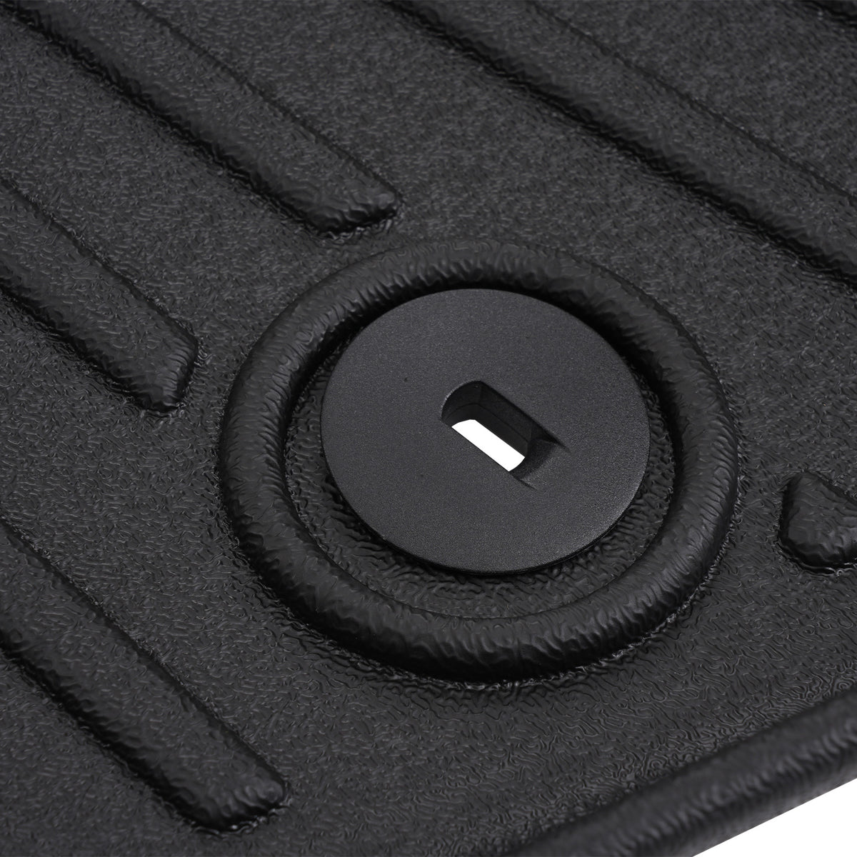 Carpet Floor Mats compatible For Kia Forte 2019-2024 Black TPE Rubber Custom Fit Waterproof