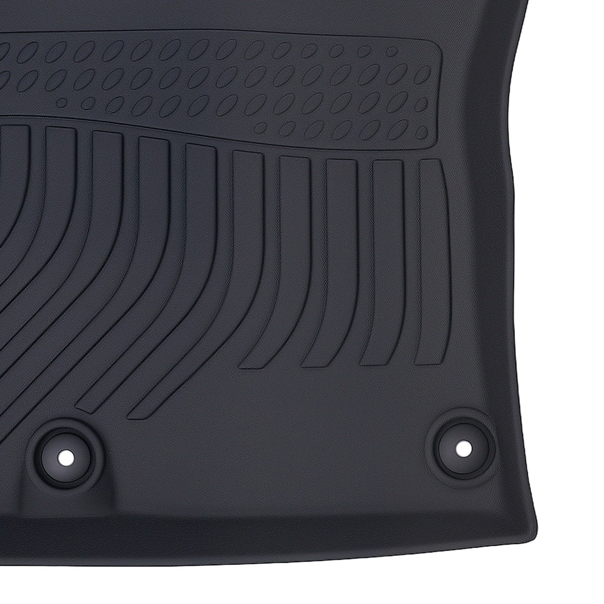 All- Weather Black Floor Mats compatible For Kia Niro 2023-2024 TPE Rubber Waterproof