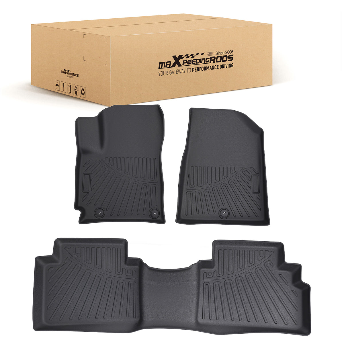 Carpet Floor Mat Liner FrontRear Custom compatible For Kia Soul 2020-2025 Anti-Slip TPE