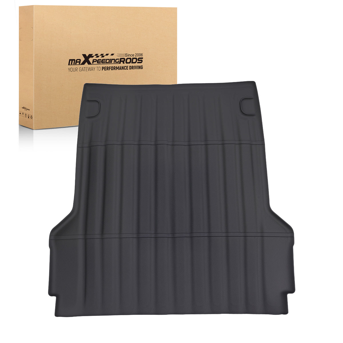 Rear Mat Truck Bed Mat compatible For Ford Maverick 2022-2024 Black TPE 4.5FT Cargo Liner