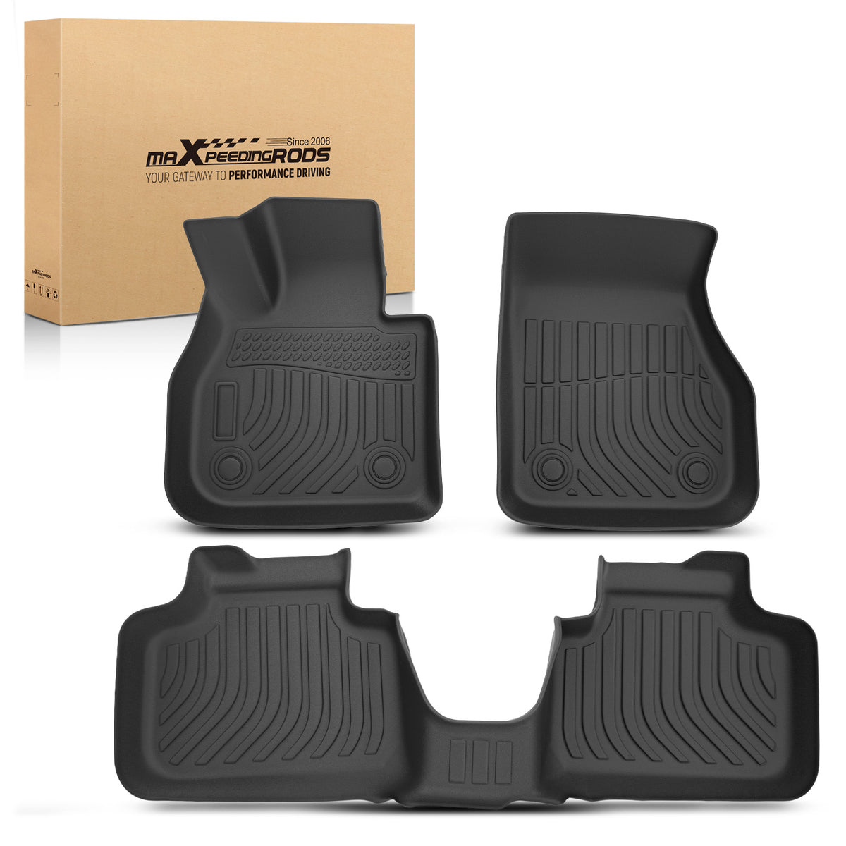 Anti-Slip Carpet Floor Mats compatible For Mini Cooper Countryman 2017-2024 TPE Waterproof