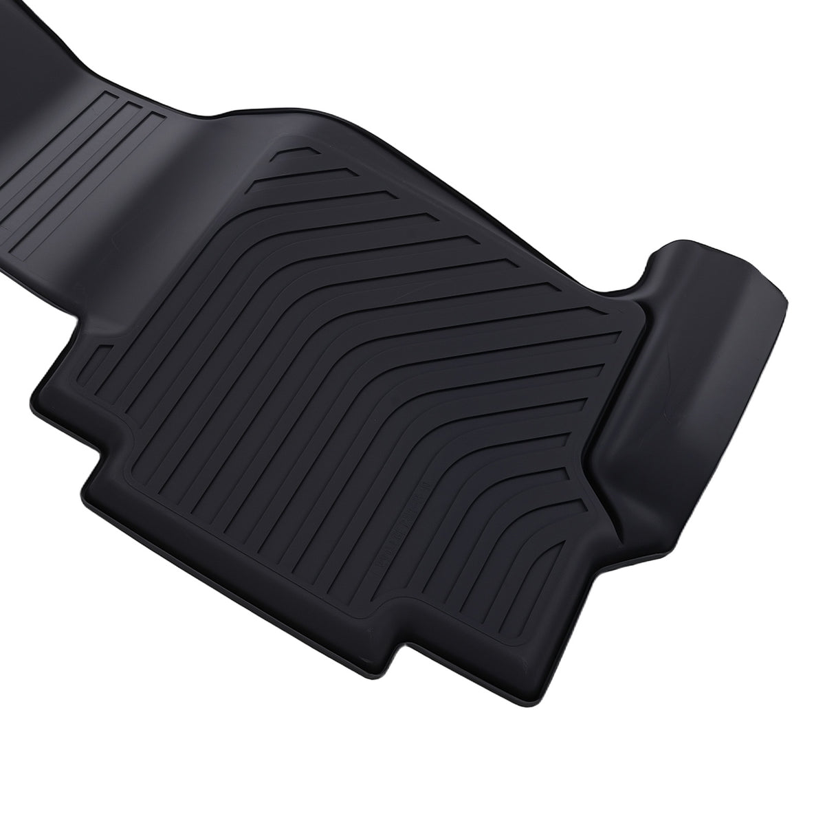 Black All  Weather Floor Mats compatible For Nissan Titan/Titan XD 2016-2021  TPE Set