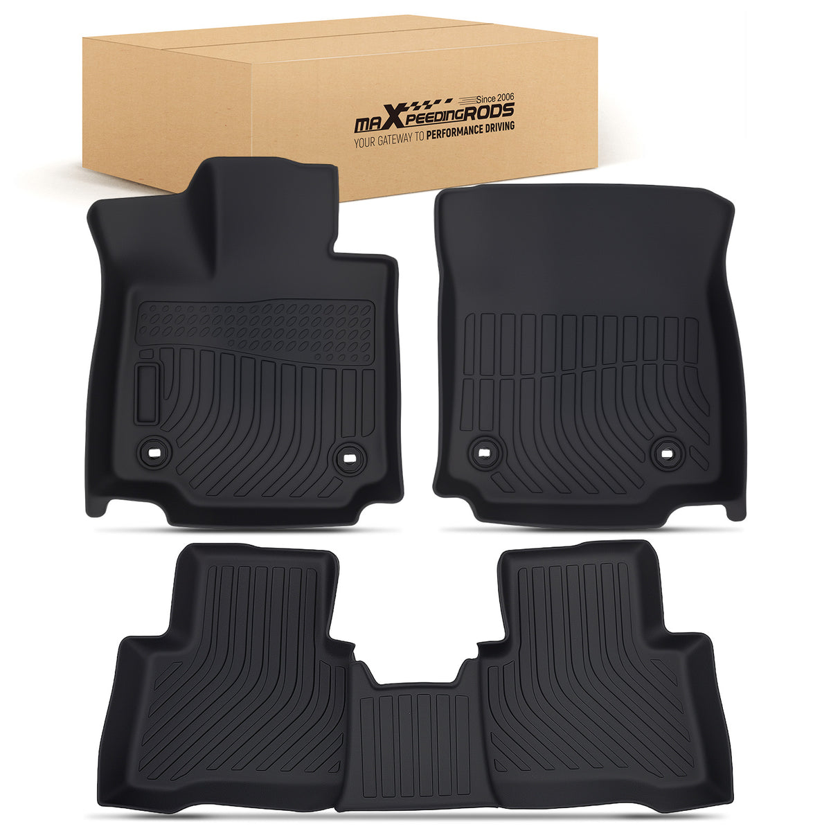 Anti-Slip Floor Mat Liner compatible For Lexus NX NX350h/NX450h+ 2022-2025 TPE Black