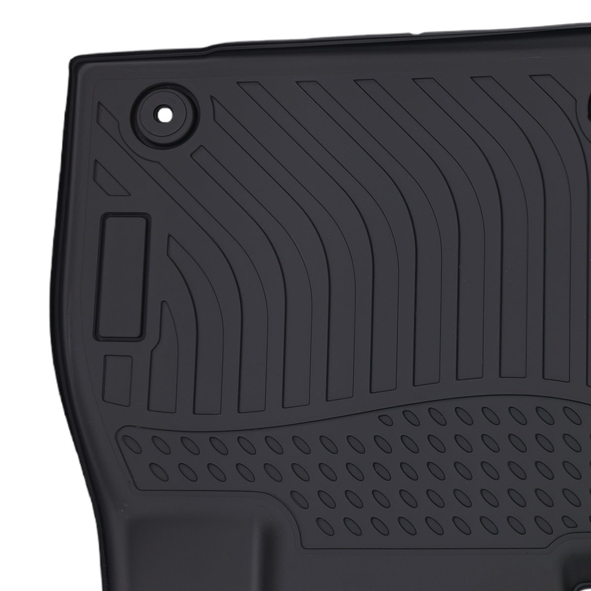 All- Weather Black Floor Mats compatible For Hyundai Palisade 2020-2024 TPE Floor Liners