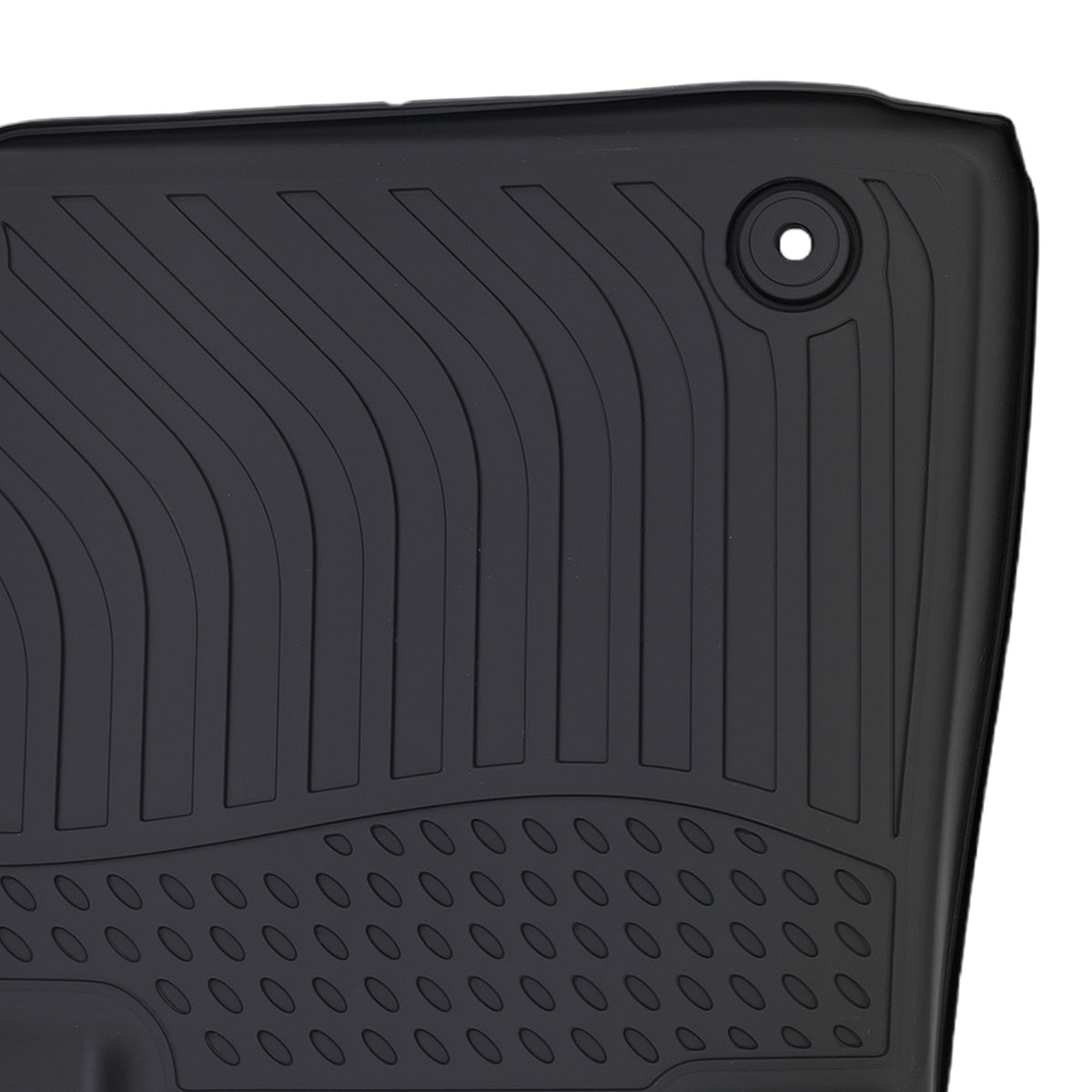 All- Weather Black Floor Mats compatible For Hyundai Palisade 2020-2024 TPE Floor Liners
