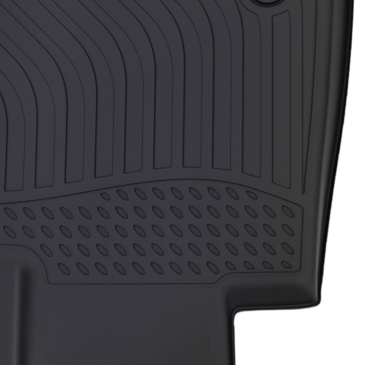All- Weather Black Floor Mats compatible For Hyundai Palisade 2020-2024 TPE Floor Liners