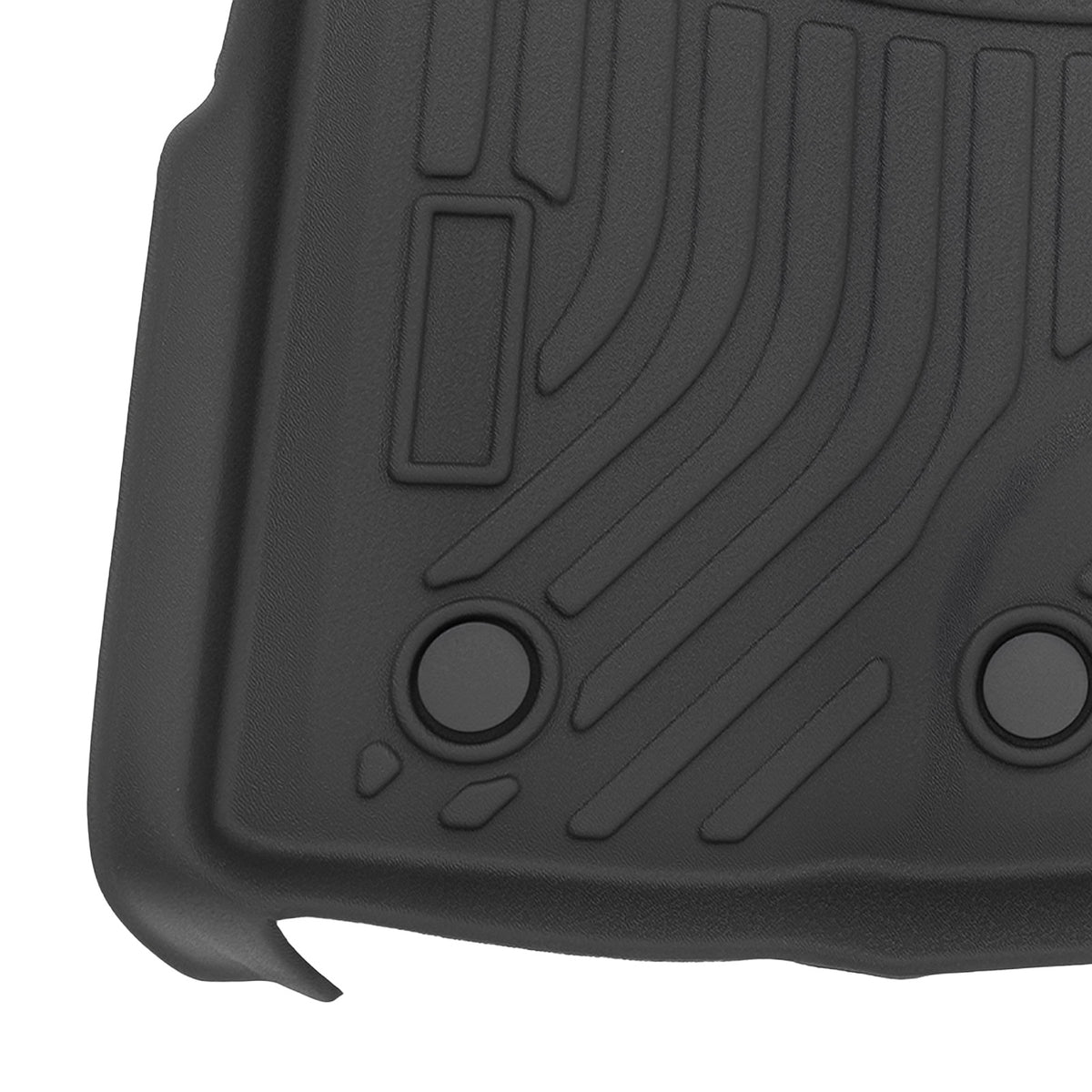 All  Weather Black Floor Mats compatible For Ford Ranger SuperCrew Cab 2019-2023 Car Carpet