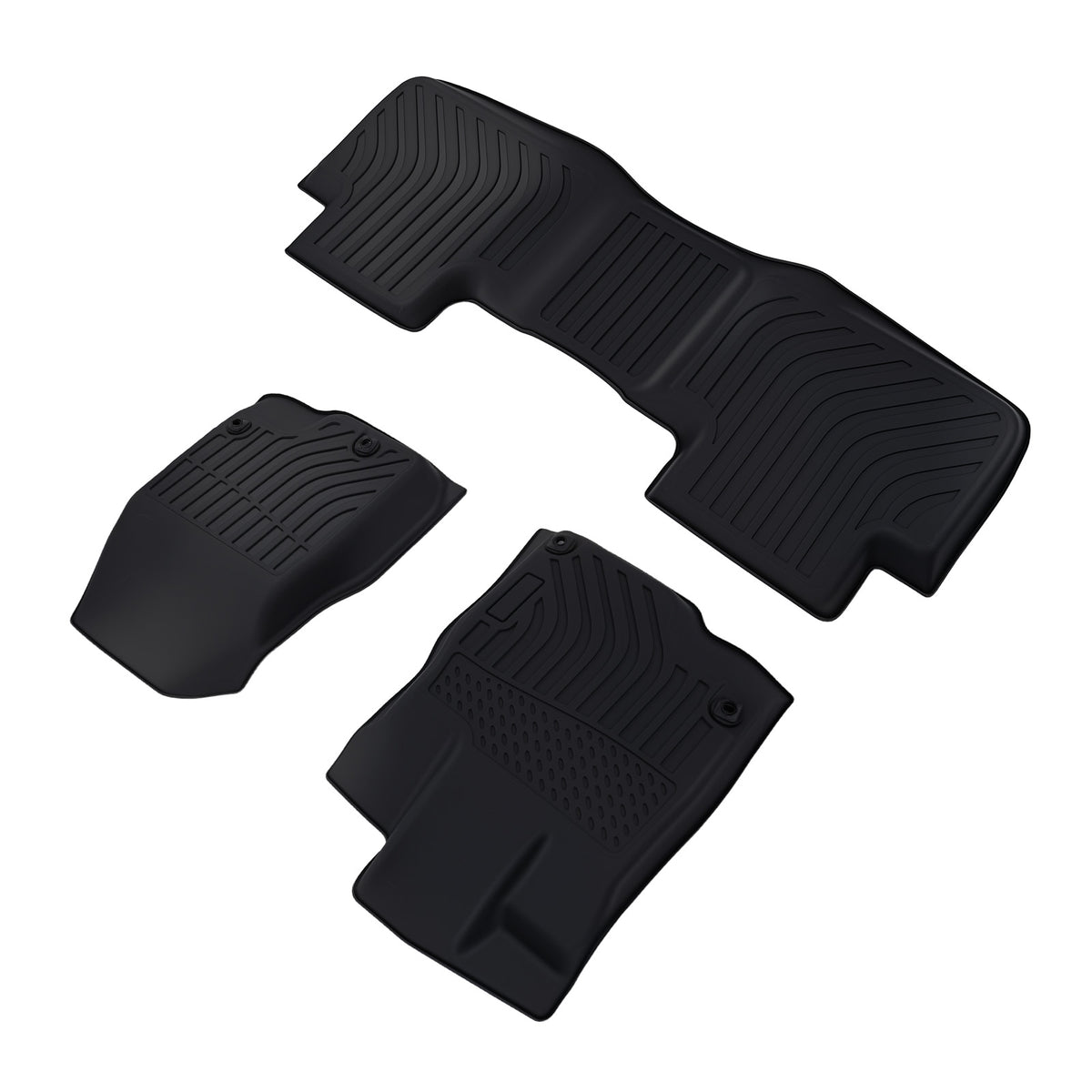 All  Weather Floor Mats compatible For Acura RDX 2019-2025 TPE Rubber Black Waterproof