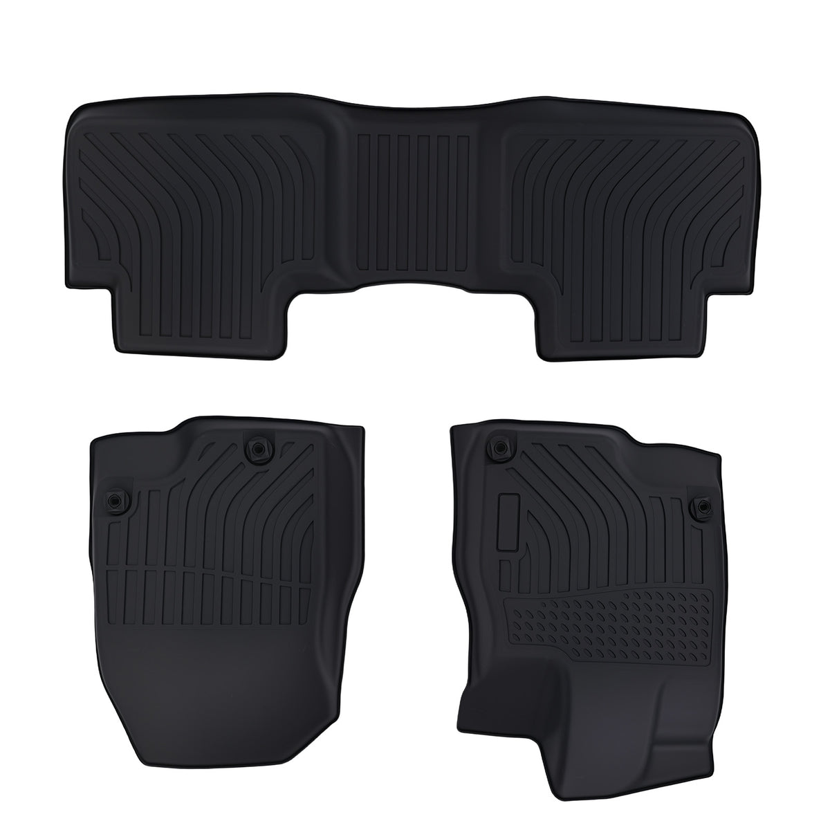 All  Weather Floor Mats compatible For Acura RDX 2019-2025 TPE Rubber Black Waterproof