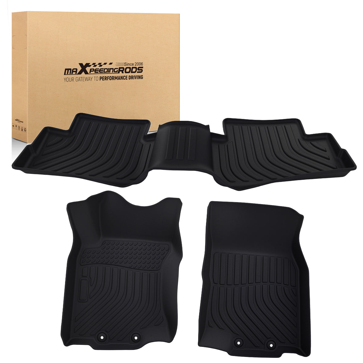 Black TPE Carpet Floor Mats Liner compatible For Nissan Rogue Sport 2017-2022 Car Carpet