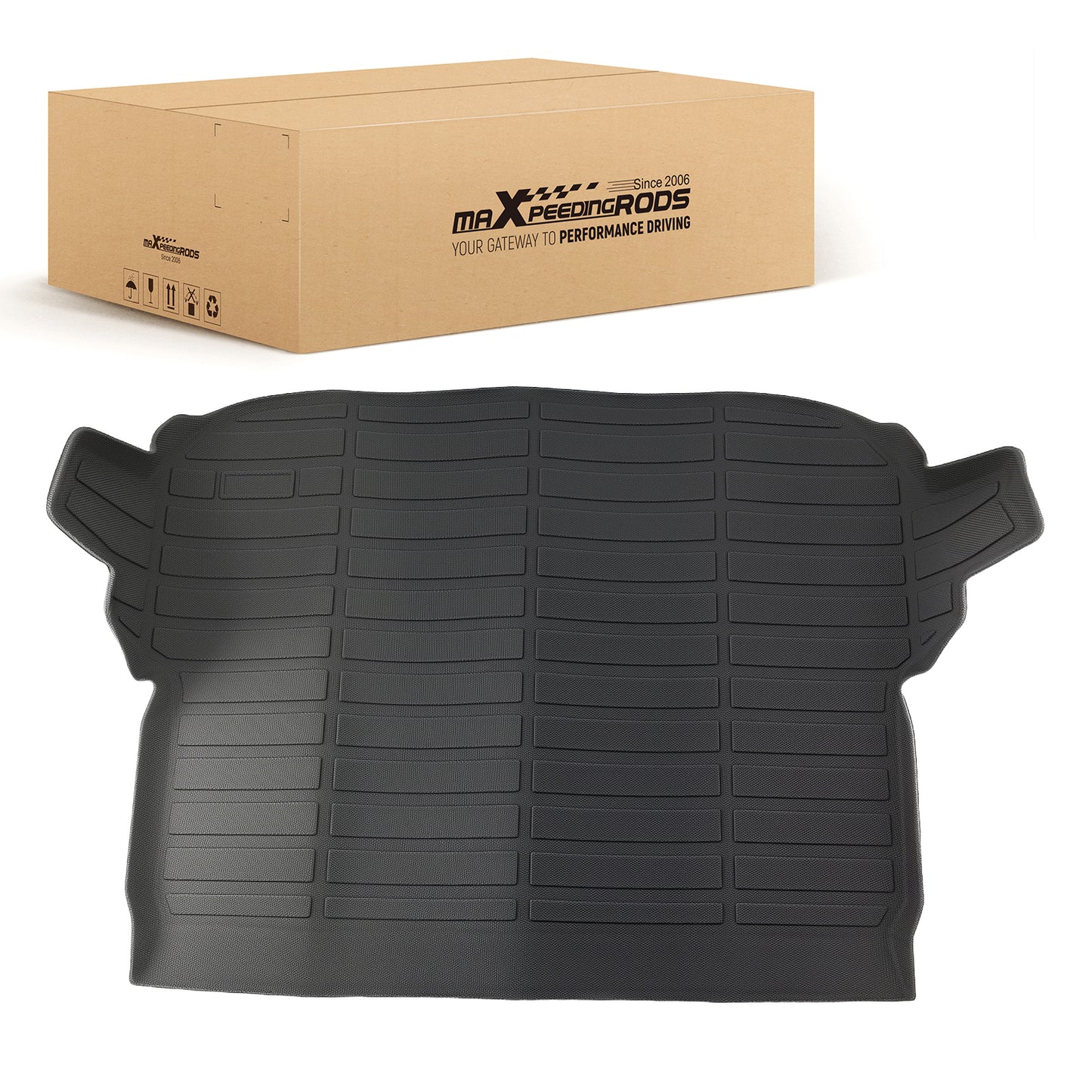 Cargo Floor Liner Mat compatible For Subaru Forester 2014-2018 TPE Black Non-Slip